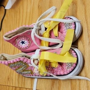 Converse All Star Chuck Taylor Blinged Out Toddler Size 7.